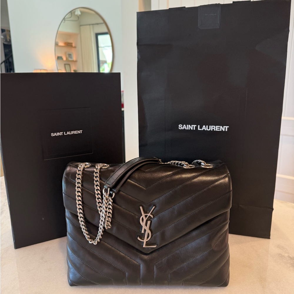 Loulou Medium YSL Shoulder Bag in Quilted Leather